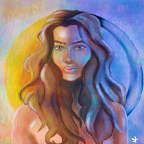 Mi Proyecto del curso: Técnicas pictóricas para pintura digital. Ilustração tradicional, Ilustração digital, Pintura digital, e Teoria da cor projeto de Sofi Alarcón - 11.12.2021