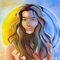 Mi Proyecto del curso: Retratos digitales de fantasía con Photoshop. Traditional illustration, Drawing, Digital Illustration, Portrait Drawing, Digital Drawing, and Digital Painting project by Sofi Alarcón - 12.11.2021