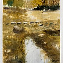 Mi Proyecto del curso: Paisajes naturales en acuarela. Projekt z dziedziny  Sztuki piękne,  Malarstwo i Malowanie akwarelą użytkownika marienrob_ - 12.12.2021
