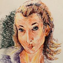 My project in Expressive Portrait Drawing with Soft Pastels course. Traditional illustration, Fine Arts, Drawing, Portrait Drawing, and Artistic Drawing project by Gül Günizi - 12.12.2021