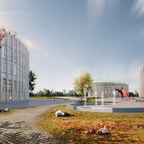 My project in Matte Painting Techniques for ArchViz course. Un progetto di Ritocco fotografico, Fotografia digitale, Architettura digitale, ArchVIZ, Fotomontaggio e Matte painting di a.delcastillovelasco - 12.12.2021