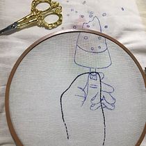Mi Proyecto del curso: Técnicas básicas de bordado: puntadas, composiciones y gamas cromáticas. Un projet de Création d'accessoires, Création de costumes, Broderie , et Théorie des couleurs de Carolina Quiñenao Huck - 12.12.2021