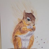 My project in Expressive Animal Portraits in Watercolor course. Un projet de Illustration traditionnelle, Aquarelle, Dessin réaliste et Illustration naturaliste de beckamcmanus - 13.12.2021