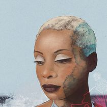 My project in Illustrated Portraits with Procreate course. Ilustração tradicional, Ilustração vetorial, Ilustração digital, e Desenho de retrato projeto de Heike Kurtenbach - 16.08.2021