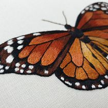 My project in Realistic Embroidery Techniques course. Traditional illustration, and Embroider project by svenjalouwho - 12.13.2021