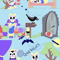 Mi Proyecto del curso: Ilustración de una historia con estilo kawaii.. Traditional illustration, Character Design, Digital Illustration, and Manga project by juneporquesi - 12.13.2021
