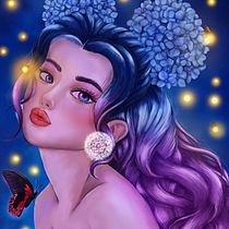 Meu projeto do curso: Retrato digital no Photoshop com um toque de fantasia. Traditional illustration, Drawing, Digital Illustration, Portrait Drawing, Digital Drawing, and Digital Painting project by iochesna - 12.11.2021