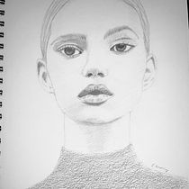 My project in Portrait Sketchbooking: Explore the Human Face course. Een project van  Schetsen,  Tekening,  Portrettekening,  Artistieke tekening y Sketchbook van Sandra Handelberg - 14.12.2021
