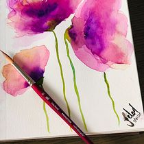 Mi Proyecto del curso: Técnicas experimentales de acuarela para principiantes. Traditional illustration, Fine Arts, Watercolor Painting, and Naturalistic Illustration project by naaraseled - 12.15.2021