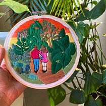 My project in Introduction to Botanical Embroidery course. Un projet de Broderie de mbaghdady - 15.12.2021