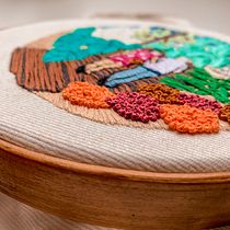 Meu projeto do curso: Introdução ao bordado botânico. Un projet de Broderie de Andiara Silos - 15.12.2021