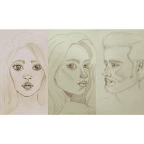 Mi Proyecto del curso: Sketchbook de retrato: explora el rostro humano. Een project van  Schetsen,  Tekening,  Portrettekening,  Artistieke tekening y Sketchbook van Virginia Daga - 15.12.2021