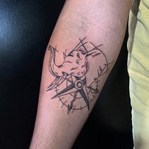 Meu projeto do curso: Tatuagem botânica com pontilhismo. Projekt z dziedziny Trad, c, jna ilustracja, Projektowanie tatuaż, R i sunek botaniczn użytkownika Letícia Regís - 04.12.2021
