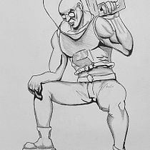 Il mio progetto del corso: Illustrazione per fumetti: anatomia di un supereroe. Un progetto di Illustrazione tradizionale, Character design, Fumetto, Disegno a matita e Disegno anatomico di edoardocialfi98 - 16.12.2021