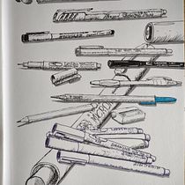 Meu projeto do curso: A arte de desenhar: transforme seus rabiscos em arte Ein Projekt aus dem Bereich Traditionelle Illustration, Bleistiftzeichnung, Zeichnung und Sketchbook von Daniel Rubin - 16.12.2021