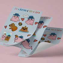 Meu projeto do curso: Ilustração kawaii: crie personagens adoráveis. Projekt z dziedziny Trad, c, jna ilustracja, Projektowanie postaci i Manga użytkownika Diana Akel - 16.12.2021