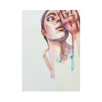Il mio progetto del corso: Ritratto artistico ad acquerello. Fine Arts, Painting, Watercolor Painting, and Portrait Drawing project by Valentina - 12.16.2021