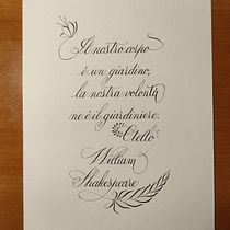 Il mio progetto del corso: Basi ed effetti speciali del corsivo inglese. Calligraph project by Laura - 12.17.2021