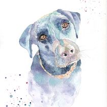 My project in Expressive Animal Portraits in Watercolor course. Un projet de Illustration traditionnelle, Aquarelle, Dessin réaliste et Illustration naturaliste de kathrynga - 17.12.2021