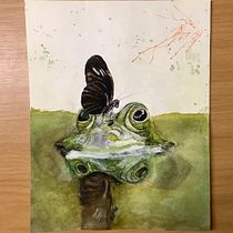 Mein Kursprojekt: Ausdrucksstarke Tierporträts in Aquarell mit Sarah Stokes. Un projet de Illustration traditionnelle, Aquarelle, Dessin réaliste et Illustration naturaliste de Therese Keller - 17.12.2021