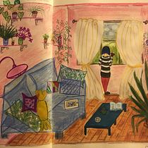Mein Kursprojekt: Das Skizzenbuch als Erkundungsreise: Finde deinen Zeichenstil. Traditional illustration, Sketching, Creativit, Drawing, Watercolor Painting, Sketchbook, and Gouache Painting project by Stella Strohbach - 12.18.2021