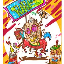 PUPUSAS loks: Ilustración digital aplicada a productos. Ilustração tradicional, Design gráfico e Ilustração digital projeto de Josue Isaias Benitez Hernandez - 19.12.2021