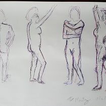 My project in Dynamic Figure Drawing course Ein Projekt aus dem Bereich Bildende Künste, Skizzenentwurf, Bleistiftzeichnung, Zeichnung und Realistische Zeichnung von trevor_16 - 19.12.2021