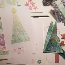 My project in Engraving stamps and printing techniques course. Accessor, Design, Arts, Crafts, Fine Arts, Printing, Creating with Kids, and Engraving project by Cornelia Chitac - 12.19.2021