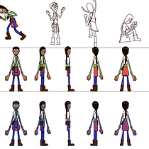 Meu projeto do curso: Design de personagens para animação com Photoshop. Animation, Character Design, and Character Animation project by Alexandre D. de Oliveira - 12.16.2021