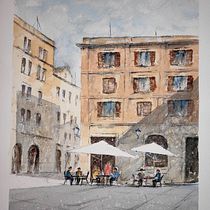 Mi Proyecto del curso: Técnicas modernas para paisajes urbanos en acuarela. Un progetto di Pittura e Pittura ad acquerello di ANGEL MACIAS - 19.12.2021