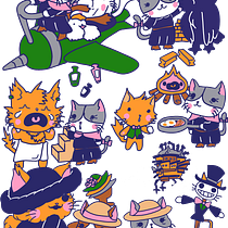 Meu projeto do curso: Ilustração de uma história com estilo kawaii. Traditional illustration, Character Design, Digital Illustration, and Manga project by Adriana Tung Gerencer - 01.25.2022