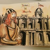 My project in Artistic Watercolor Sketching: Dare to Express Your Ideas course. Traditional illustration, Sketching, Creativit, Drawing, Watercolor Painting, and Sketchbook project by Anne-Marie Marinescu - 12.19.2021
