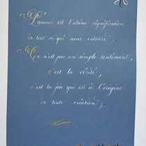 Mon projet du cours : Calligraphie anglaise de A à Z.  project by Isabelle de Couëspel de Boisgency - 02.05.2022