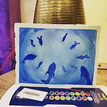 My project in Modern Watercolor Techniques course. Traditional illustration, Fine Arts, Painting, and Watercolor Painting project by Neeru Malhotra - 12.20.2021