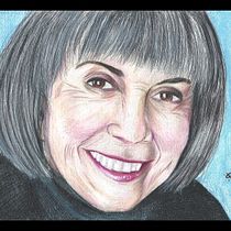 Mi Proyecto del curso: Retrato realista con lápices de colores Anne Rice. Traditional illustration, Fine Arts, Pencil Drawing, Drawing, Portrait Drawing, Realistic Drawing, Artistic Drawing, and Colored Pencil Drawing project by Victor Vera - 01.21.2022