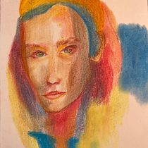 Mein Kursprojekt: Ausdrucksstarke Porträtzeichnung mit Pastellkreide. Traditional illustration, Fine Arts, Drawing, Portrait Drawing, and Artistic Drawing project by raffaeladeicker - 12.20.2021