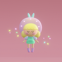 Mi Proyecto del curso: Creación de personajes kawaii en 3D con Blender  Ein Projekt aus dem Bereich Traditionelle Illustration, Design von Figuren, Digitale Illustration, 3-D-Modellierung und Manga von JAIRYNA MANRRIQUE - 21.12.2021