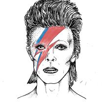 Bowie Blackwork. Projekt z dziedziny Trad, c, jna ilustracja, Projektowanie tatuaż,  Sztuki piękne, Projektowanie graficzne,  R, sunek, R, sunek ołówkiem,  R, sunek art, st, czn i Portret użytkownika giancaema - 20.12.2021