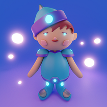 Mi Proyecto del curso: Creación de personajes kawaii en 3D con Blender  Ein Projekt aus dem Bereich Traditionelle Illustration, Design von Figuren, Digitale Illustration, 3-D-Modellierung und Manga von estepa_diego - 21.12.2021