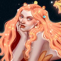 Meu projeto do curso: Retrato digital no Photoshop com um toque de fantasia. Traditional illustration, Drawing, Digital Illustration, Portrait Drawing, Digital Drawing, and Digital Painting project by Livia Velane - 12.17.2021