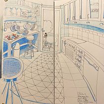 Mi Proyecto del curso: Perspectiva artística: espacios desde tu punto de vista. Un projet de Illustration traditionnelle, Architecture, Dessin et Illustration architecturale de purizarf - 21.12.2021