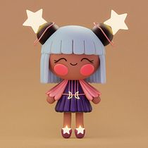 Meu projeto do curso: Criação de personagens Kawaii em 3D com Blender Ein Projekt aus dem Bereich Traditionelle Illustration, Design von Figuren, Digitale Illustration und 3-D-Modellierung von Veline Pereira - 09.12.2021