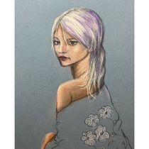 My project in Illustration with Pastel and Coloured Pencils course. Un progetto di Illustrazione tradizionale, Belle arti, Disegno a matita, Disegno, Disegno di ritratti, Disegno realistico e Disegno artistico di Crystal Owen - 21.12.2021