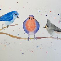 Mi Proyecto del curso: Acuarela artística para ilustración de aves. Traditional illustration, Watercolor Painting, Realistic Drawing, and Naturalistic Illustration project by Mariela García - 11.11.2021