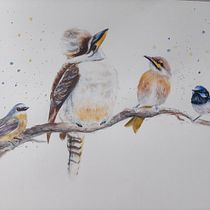 My project in Artistic Watercolor Techniques for Illustrating Birds course. Traditional illustration, Watercolor Painting, Realistic Drawing, and Naturalistic Illustration project by Suzie Elizabeth - 12.22.2021