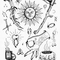 My project in Blackwork Tattoo Techniques with Fine Lines course. Un progetto di Design di tatuaggi di jeremy.ibanez-0173 - 22.12.2021