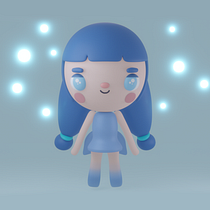 Meu projeto do curso: Criação de personagens Kawaii em 3D com Blender Ein Projekt aus dem Bereich Traditionelle Illustration, Design von Figuren, Digitale Illustration, 3-D-Modellierung und Manga von Jessica de Paula - 21.12.2021