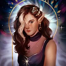 Meu projeto do curso: Retrato digital no Photoshop com um toque de fantasia. Traditional illustration, Drawing, Digital Illustration, Portrait Drawing, Digital Drawing, and Digital Painting project by Isabella Marques - 12.19.2021