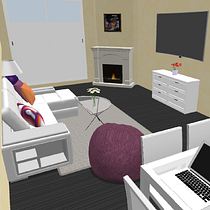 Mi Proyecto del curso: Salón. Un projet de Architecture d'intérieur, Design d'intérieur, Décoration, Décoration d'intérieur, Retail design, Design d'espace , et Conception 3D de sofiabtez97 - 23.12.2021