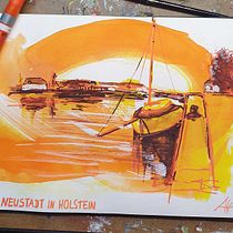 Mein Kursprojekt: Moderne Urban Sketching-Techniken in Mixed Media Ein Projekt aus dem Bereich Traditionelle Illustration, Malerei, Architektonische Illustration und Illustration mit Tinte von geli_sketch - 23.12.2021